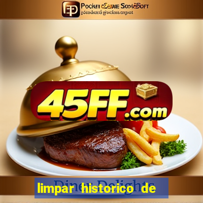 limpar historico de apostas bet365